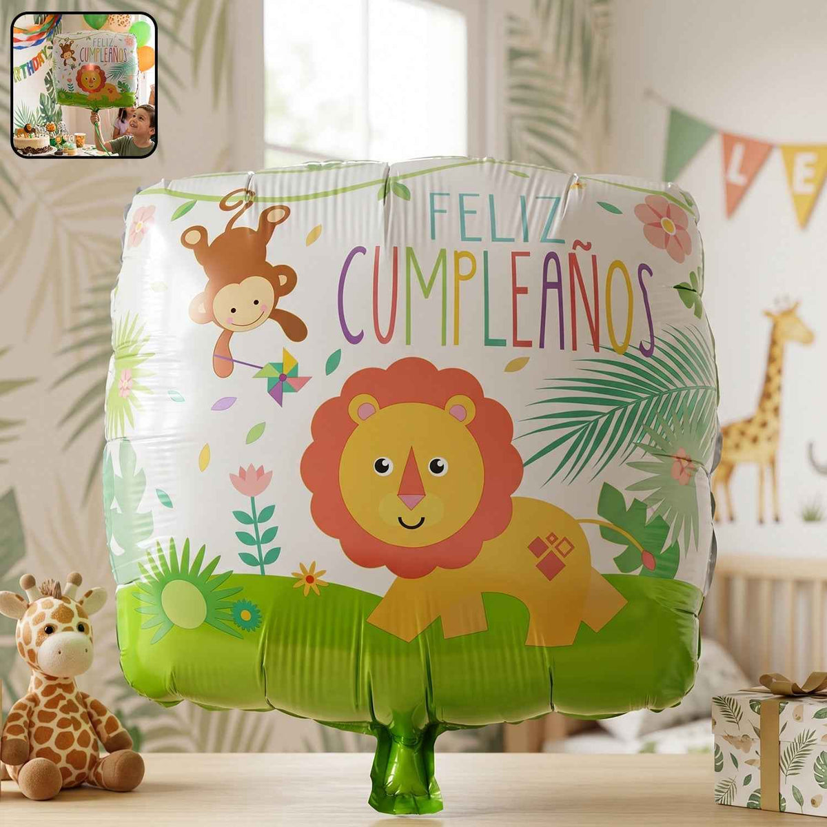 Jungle Lion Foil Balloon Ð Brighten KidsÕ Parties and Events