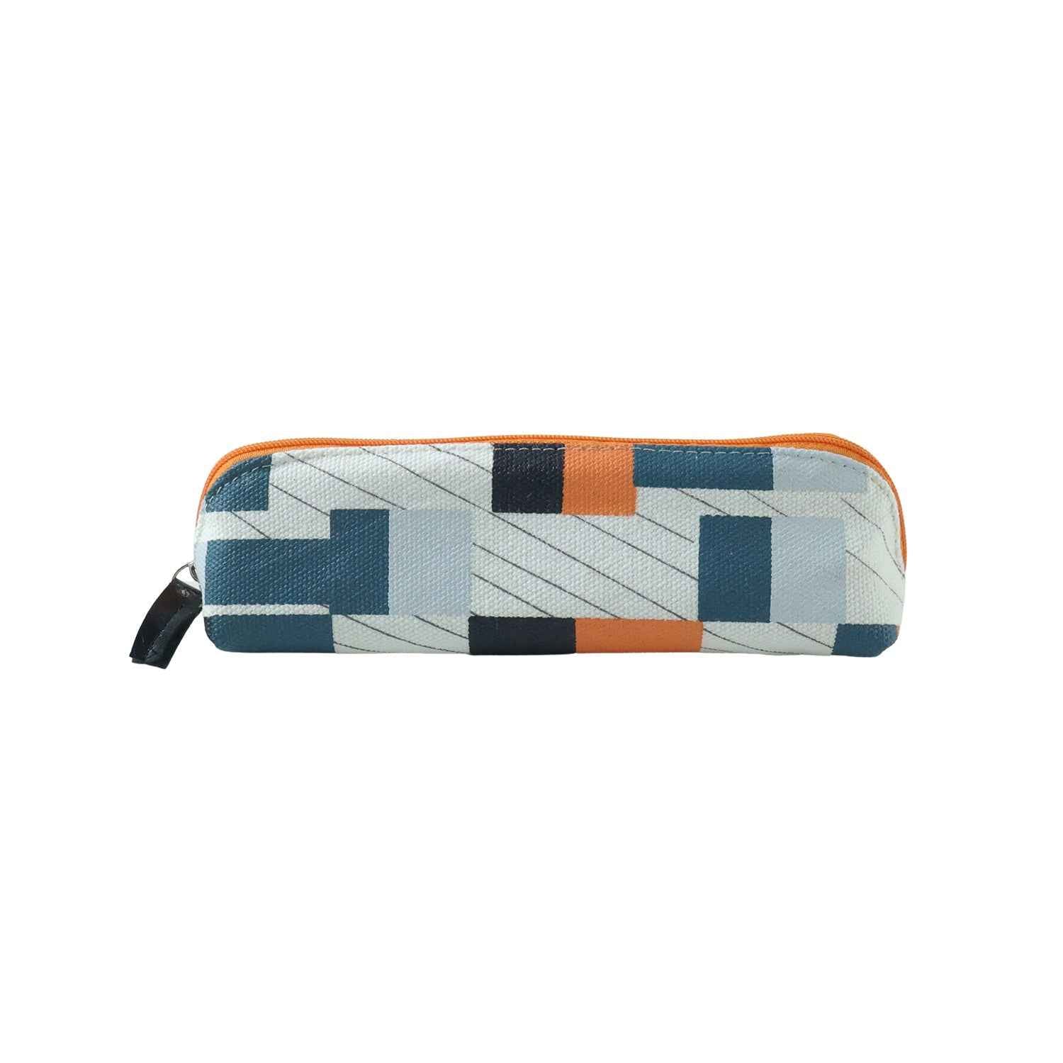 Designer Fabric Zipper Pencil Pouch – Compact & Stylish Organizer