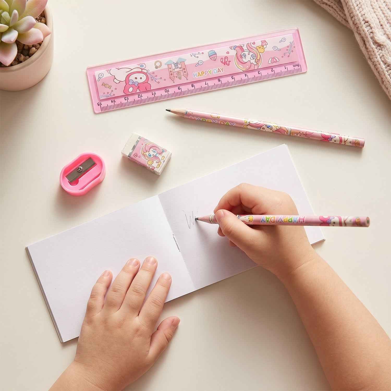 Cartoon Stationery Gift Set Ð Complete Kids School Supplies with Unicorn Design