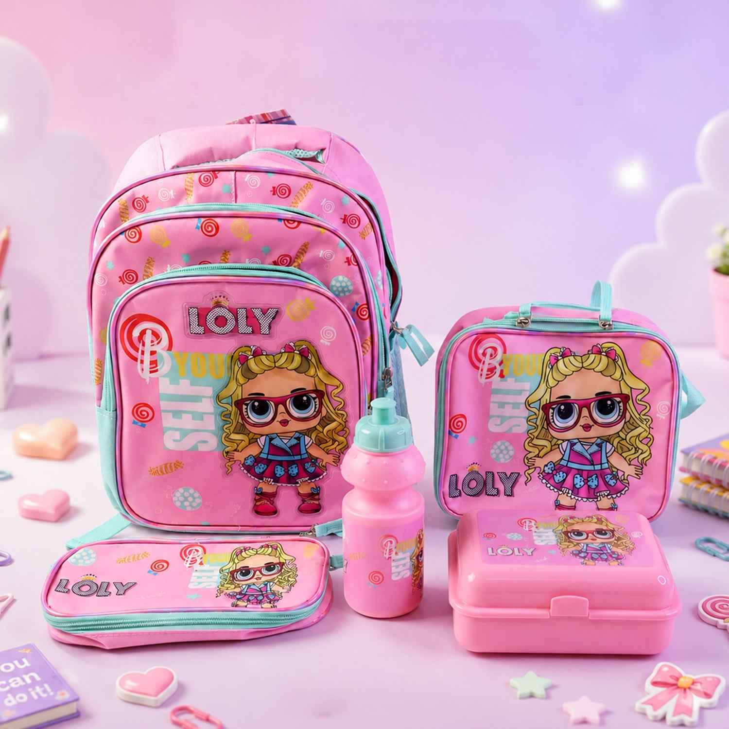 Kids School Bag Set – 5-in-1 Combo for School | Little Fashionistas