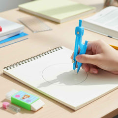 Kids Drawing Compass Set – Precise Geometry Tool with Eraser