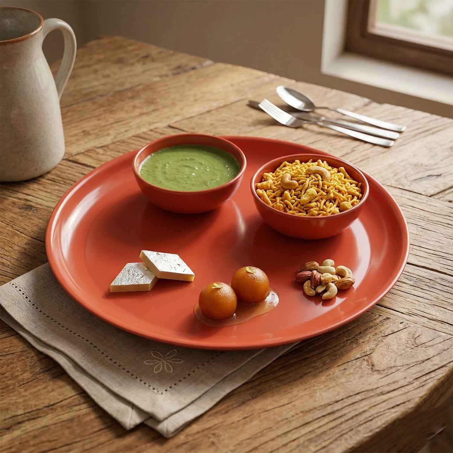 Multipurpose Serving Plate and Bowl Set – Durable & Stylish for Daily Use