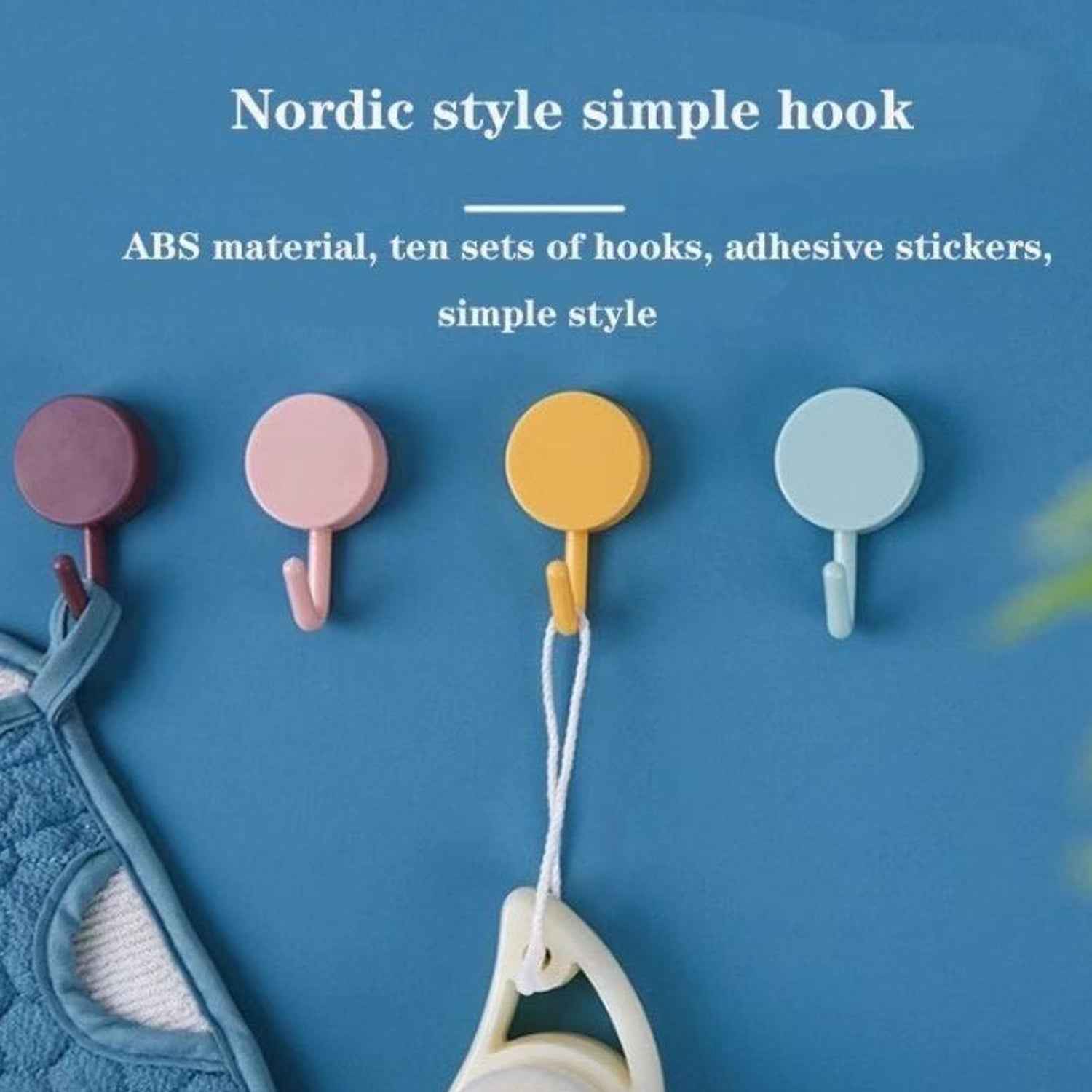Heavy-Duty Wall Hooks – Strong & Versatile (2 Pcs) | GlimmerHome