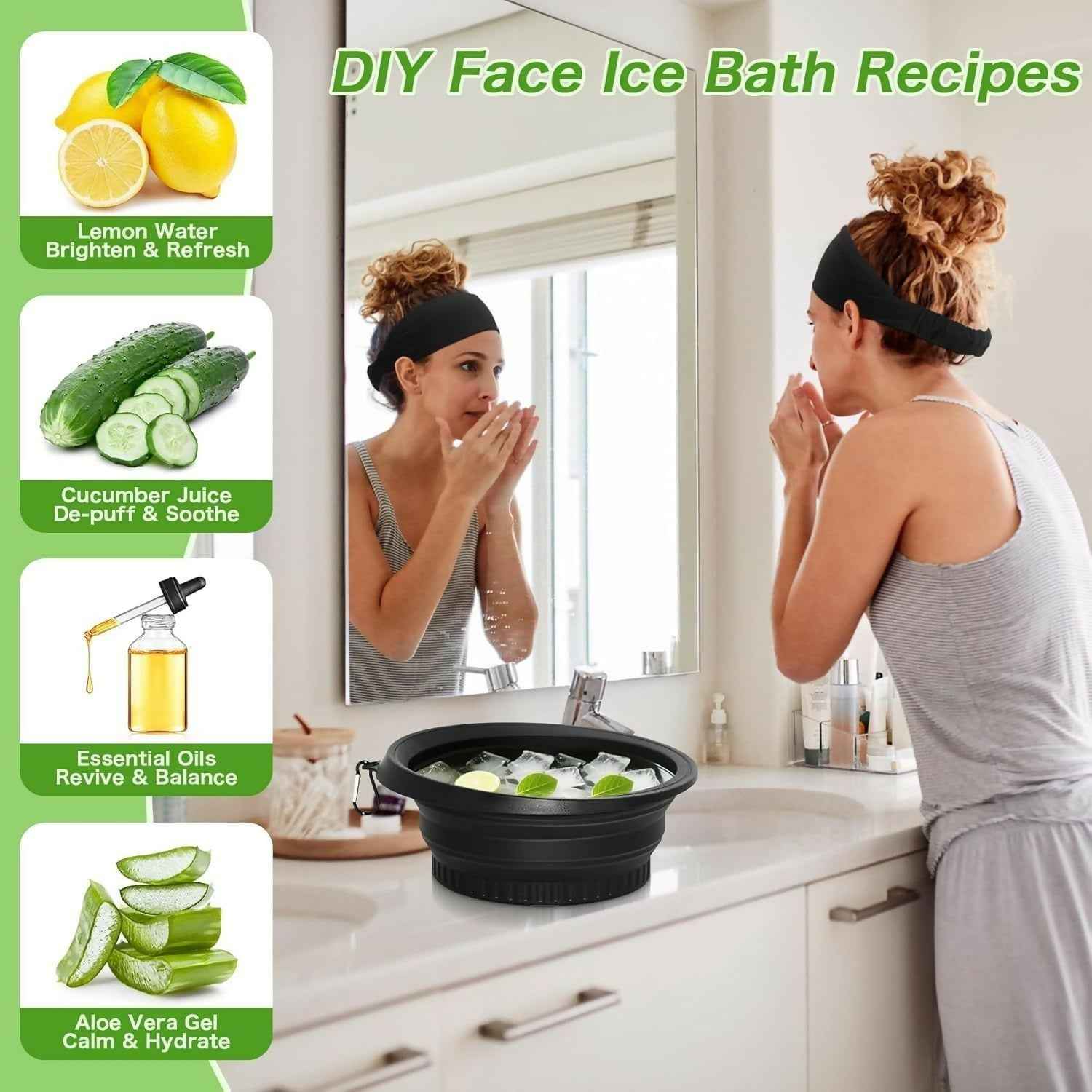 Foldable Ice Face Bowl Ð Instant Glow & Cooling Facial Therapy