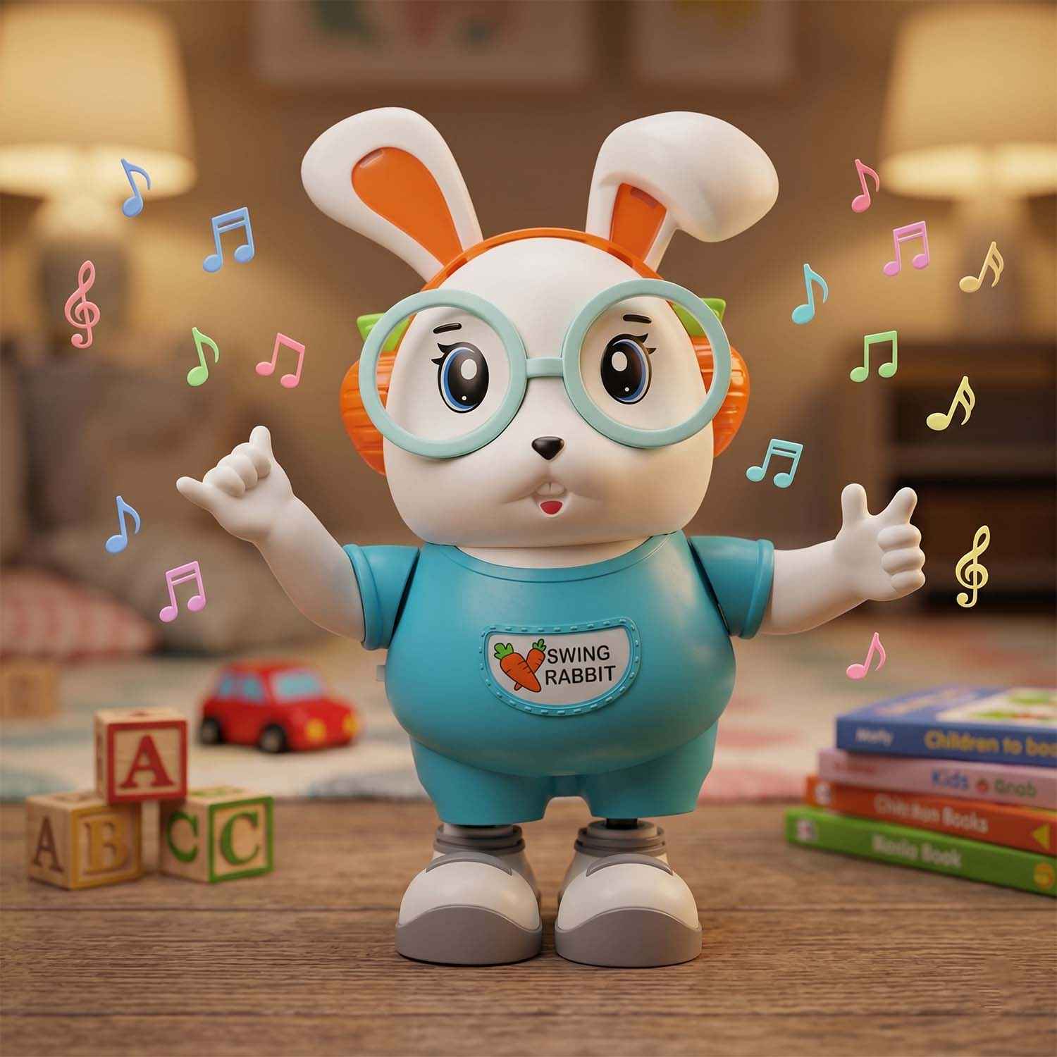 Swing Rabbit Musical Toy Ð Light-Up Ears & Interactive Play