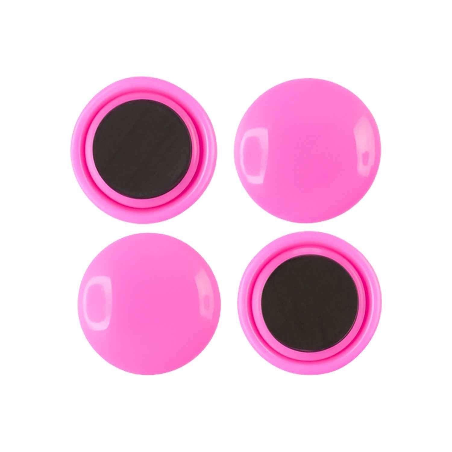 Round Fridge Magnets – Strong Grip, Scratch-Safe Buttons (4 Pcs)