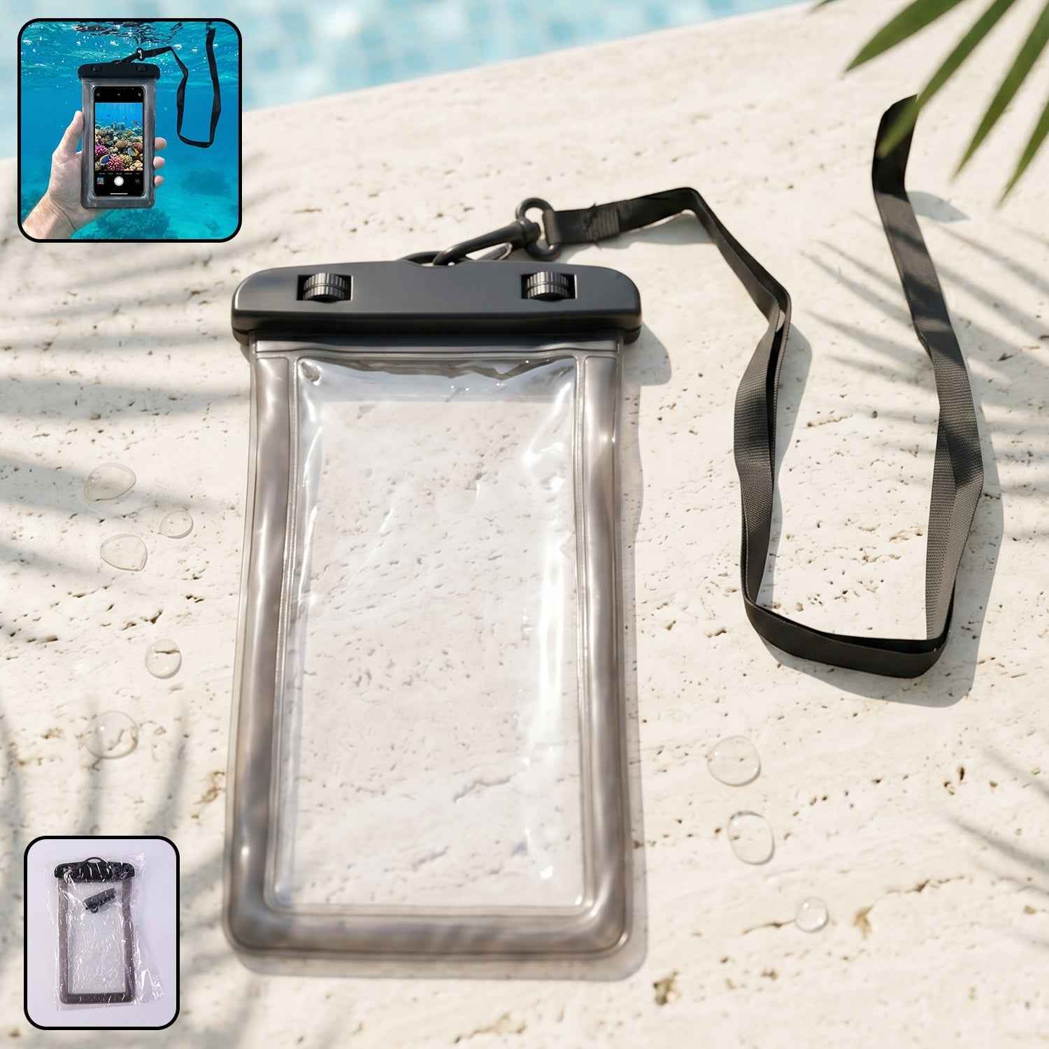 Waterproof Mobile Pouch Ð Secure, Clear Touchscreen Cover for Outdoors