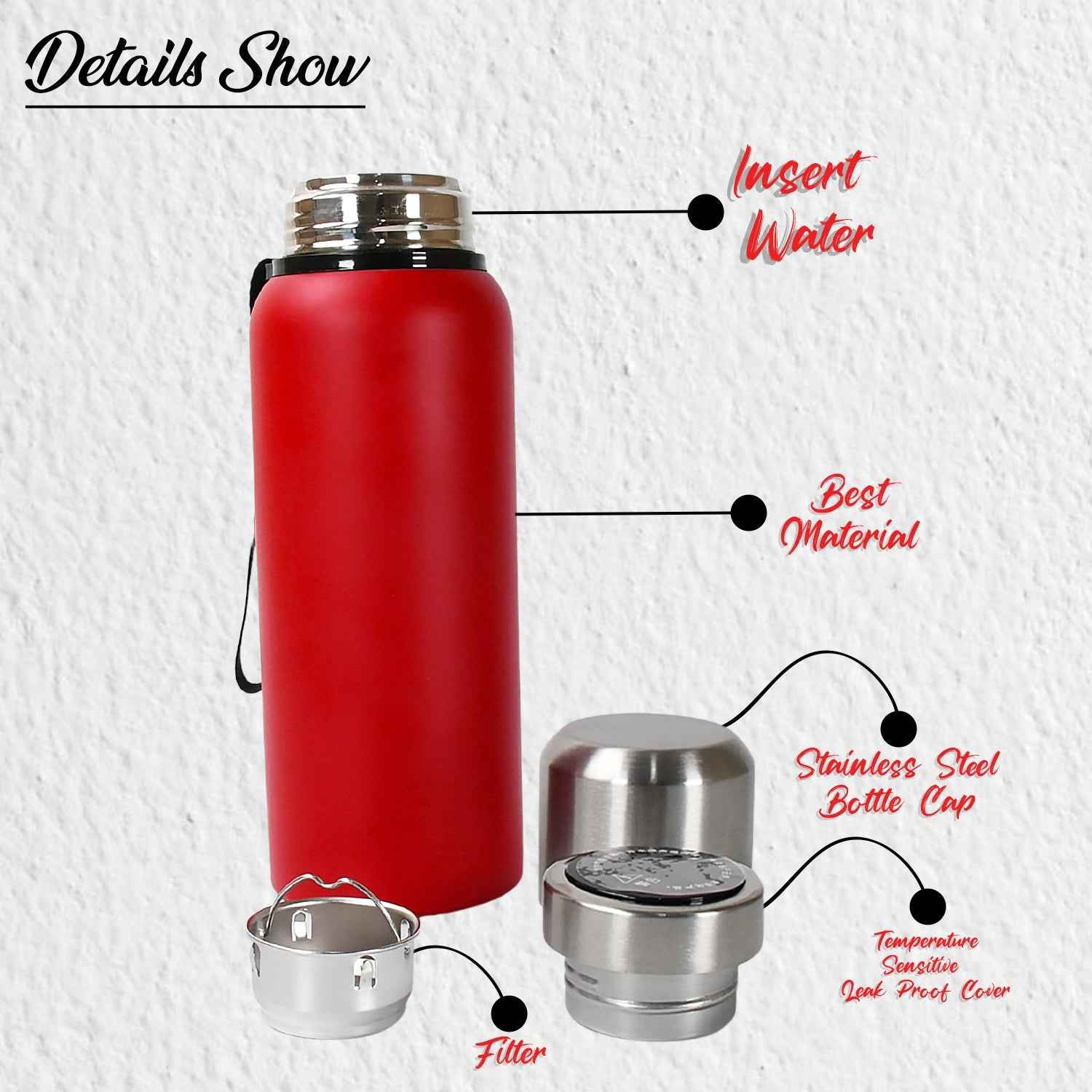 Stainless Steel Water Bottle 600ml – Leakproof Thermos | Own Hydrate
