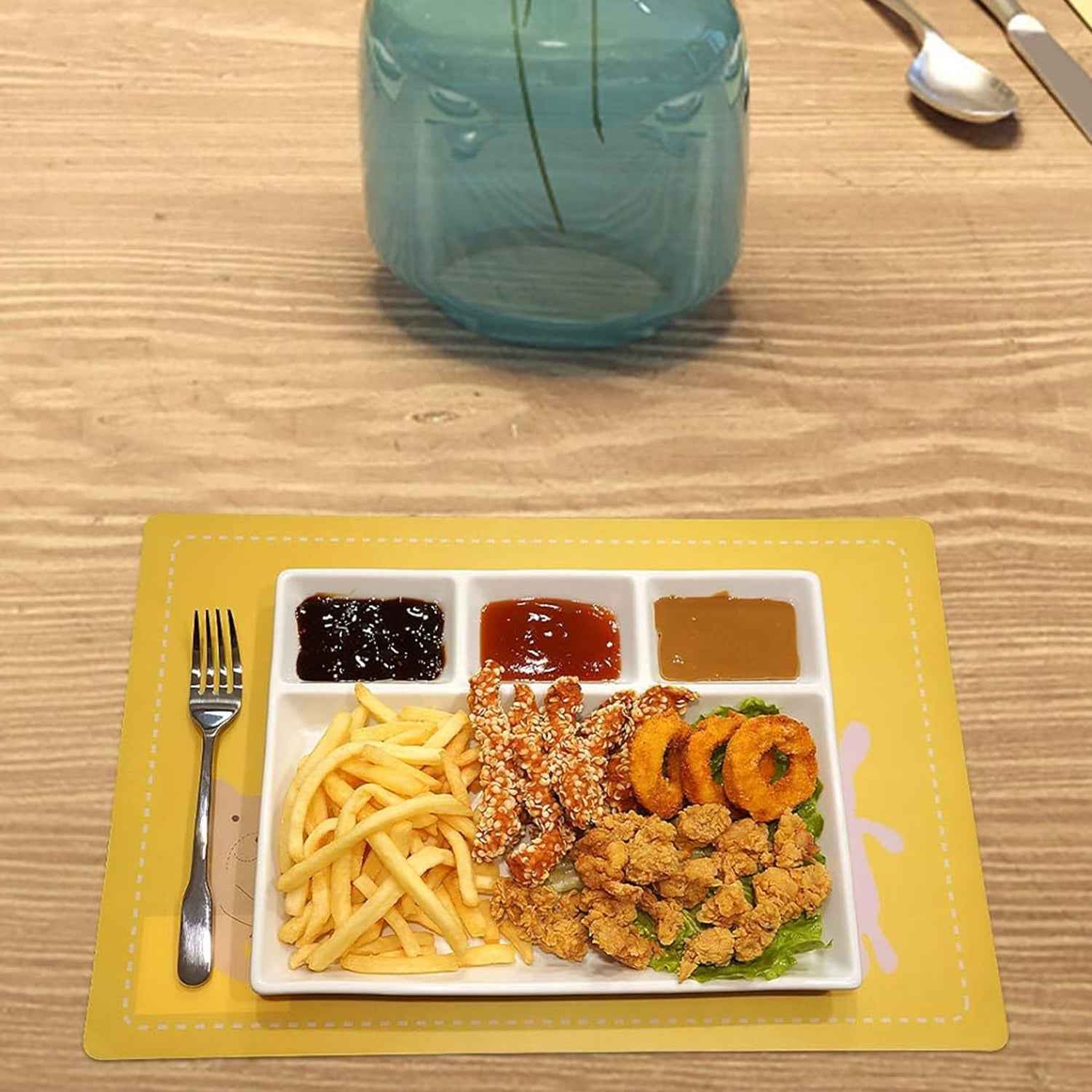 4-Compartment Serving Tray – Portion Control & Mess-Free Meals