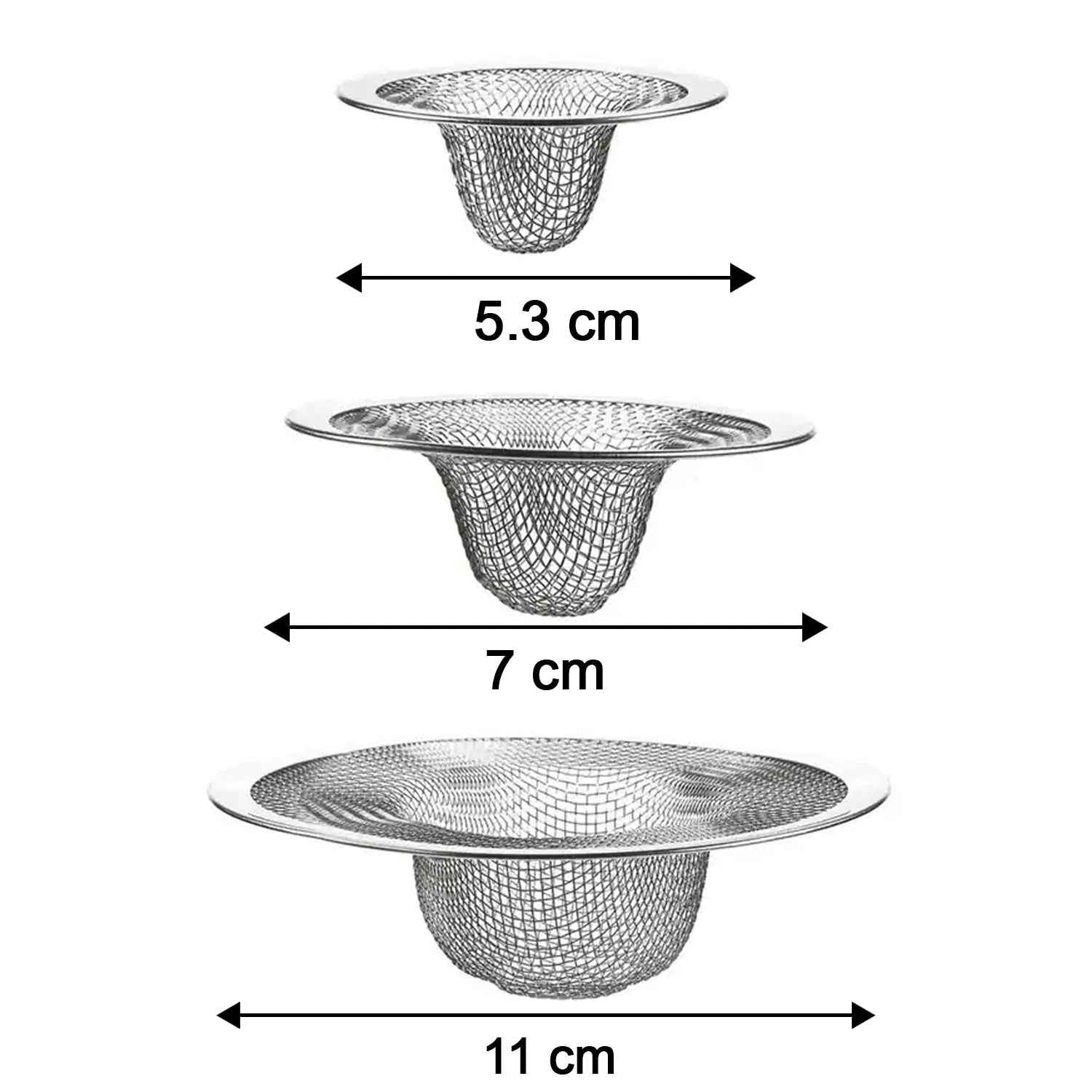 Stainless Steel Sink Drain Strainer Set – Prevents Clogs & Odors