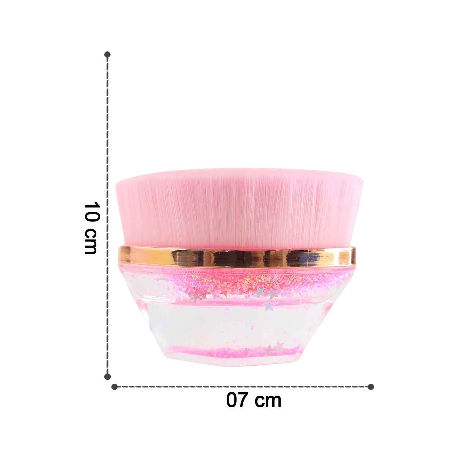 Glitter Cosmetic Brush – Soft Bristles with Starry Gel Base
