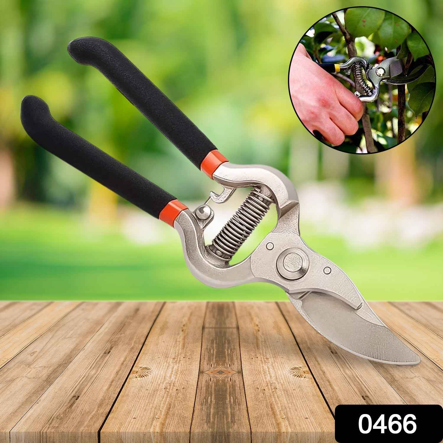 Garden Shears – 8-Inch Heavy-Duty Bypass Pruner | Grow Garden Tools
