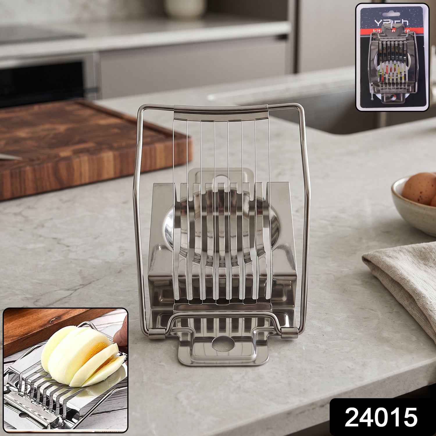 Stainless Steel Egg Slicer Ð Neat, Even Slices Every Time