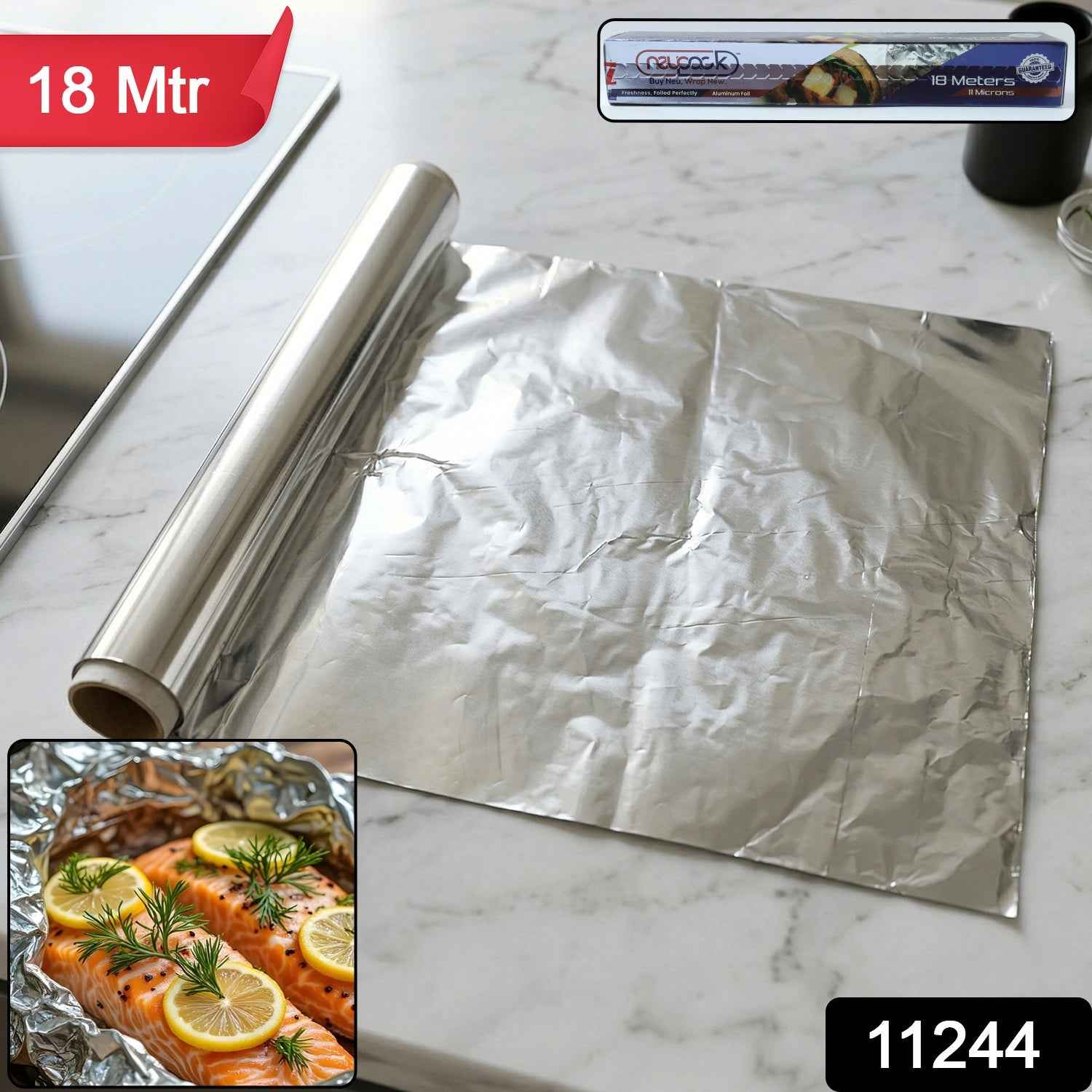 Aluminium Foil Paper Roll – Multipurpose Food Wrapping & Cooking