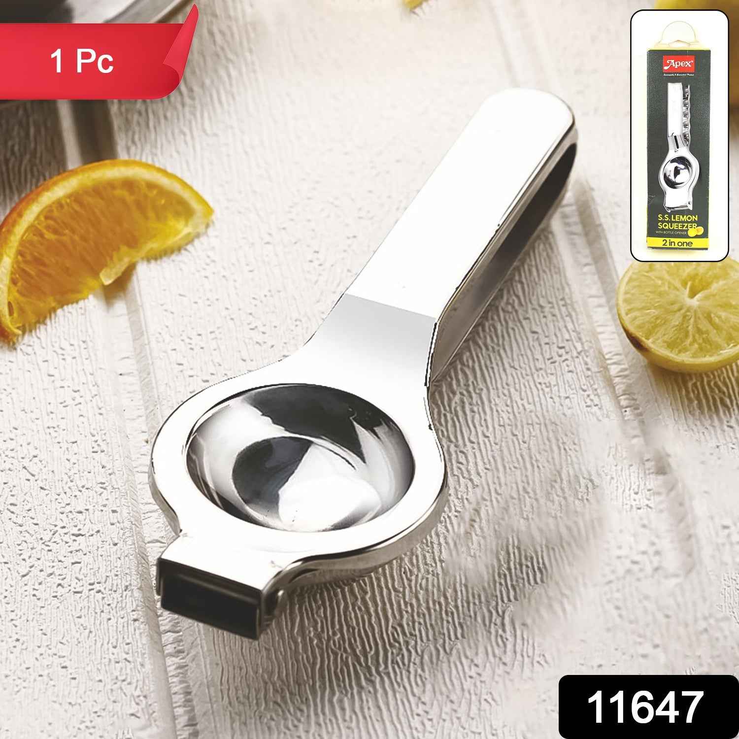 Stainless Steel Lemon Press – Heavy Duty Juicer with Ergonomic Handle