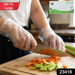 Disposable Plastic Gloves Ð Pack of 100, Food & Hygiene Safe