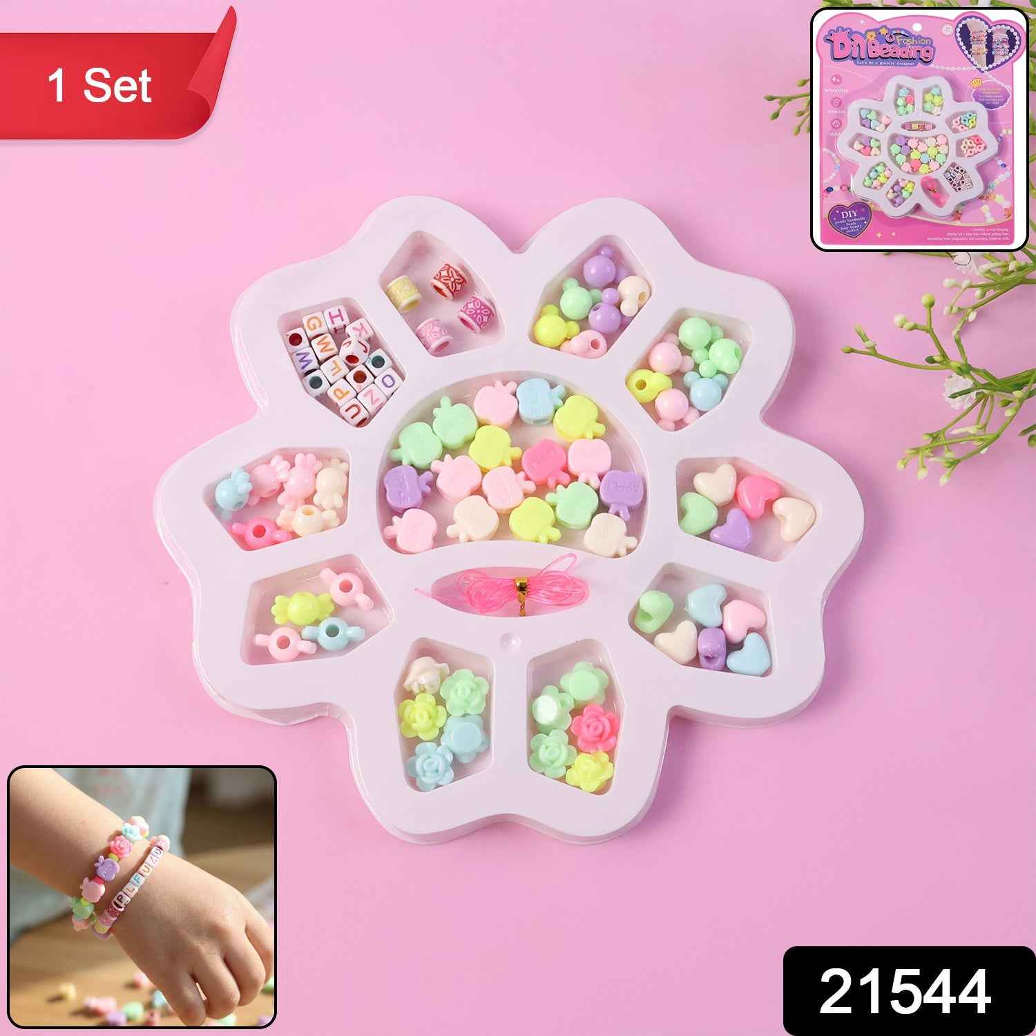 DIY Beading Jewellery Making Kit – Creative Bracelet & Necklace Set for Kids