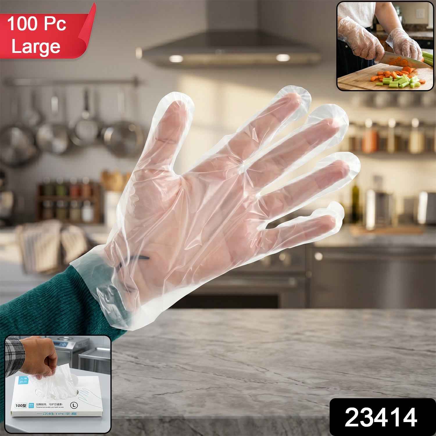 Disposable Plastic Gloves Ð Hygienic & Durable for Food & Cleaning