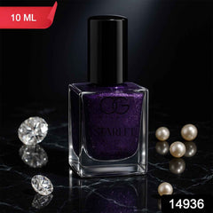 Purple Dazzle Glitter Nail Paint – Quick-Dry Sparkling Shine