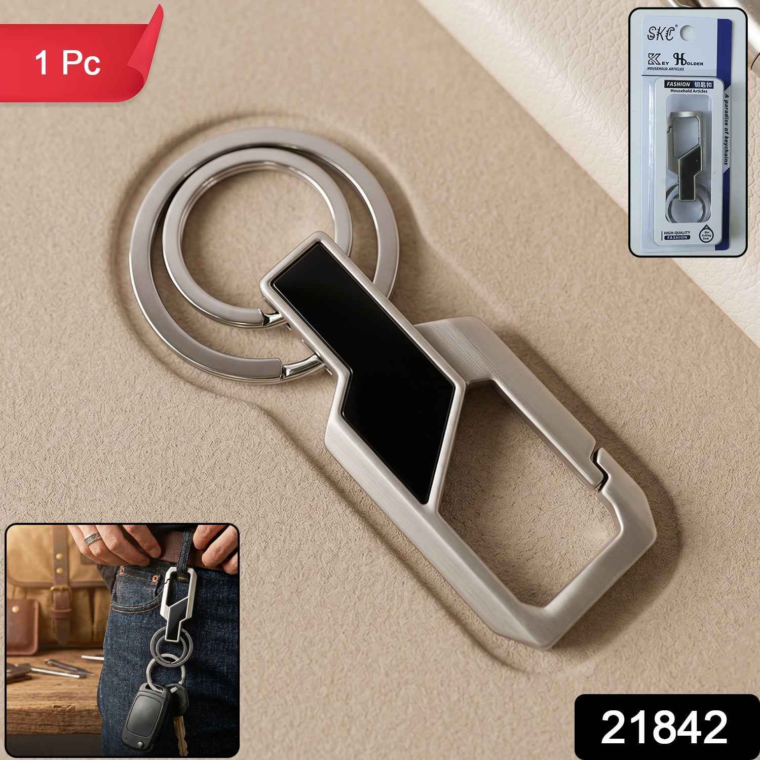 Heavy Duty Stainless Steel Key Holder – Secure & Durable Clip