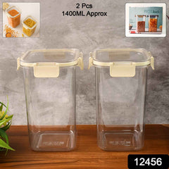 Apex Airtight Kitchen Storage Containers – Set of 2, 1400ml Each