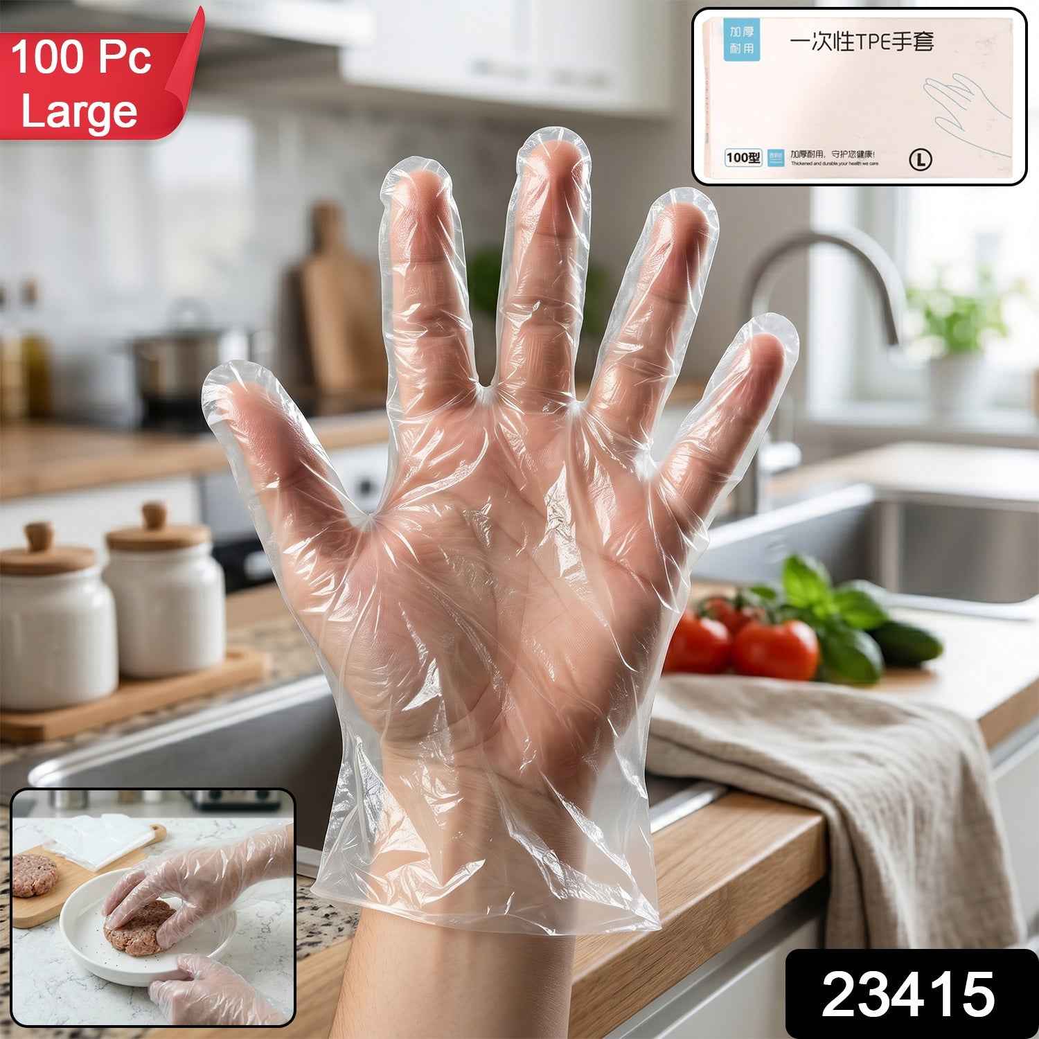 Disposable Plastic Gloves Ð Hygienic Food & Cleaning Protection