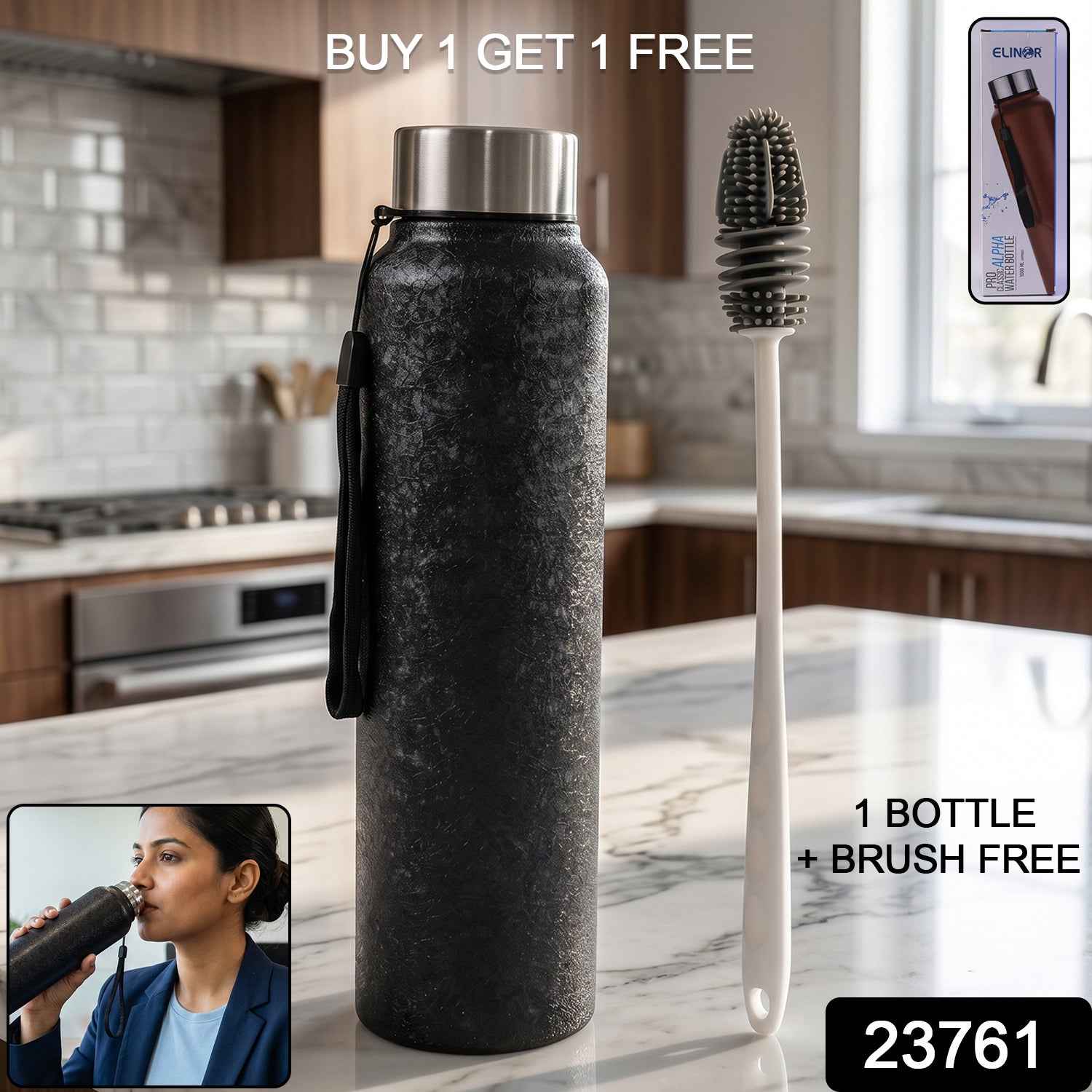 Stainless Steel Water Bottle Ð Leak-Proof & Thermally Insulated for Daily Use