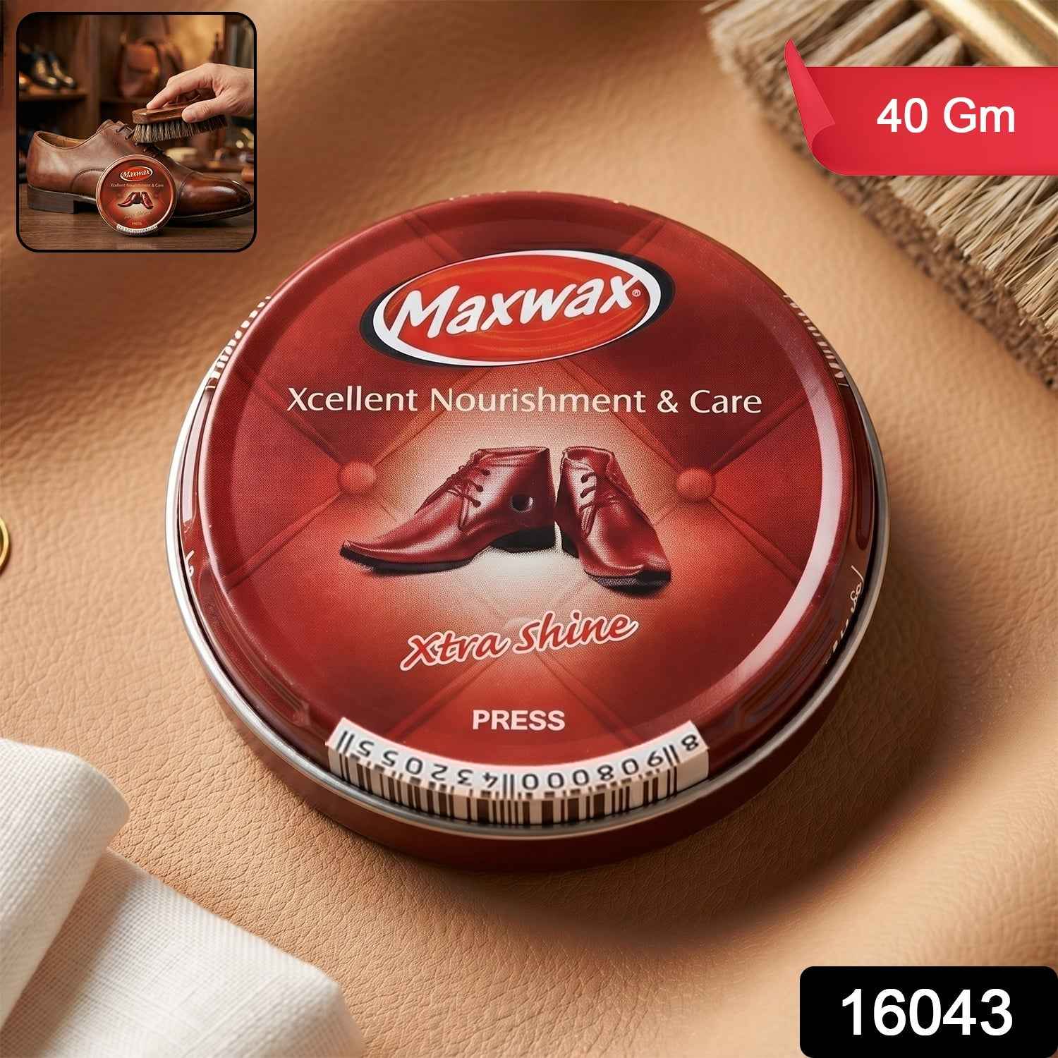 Brown Shoe Polish Cream Ð Instant Shine & Nourishment for Leather