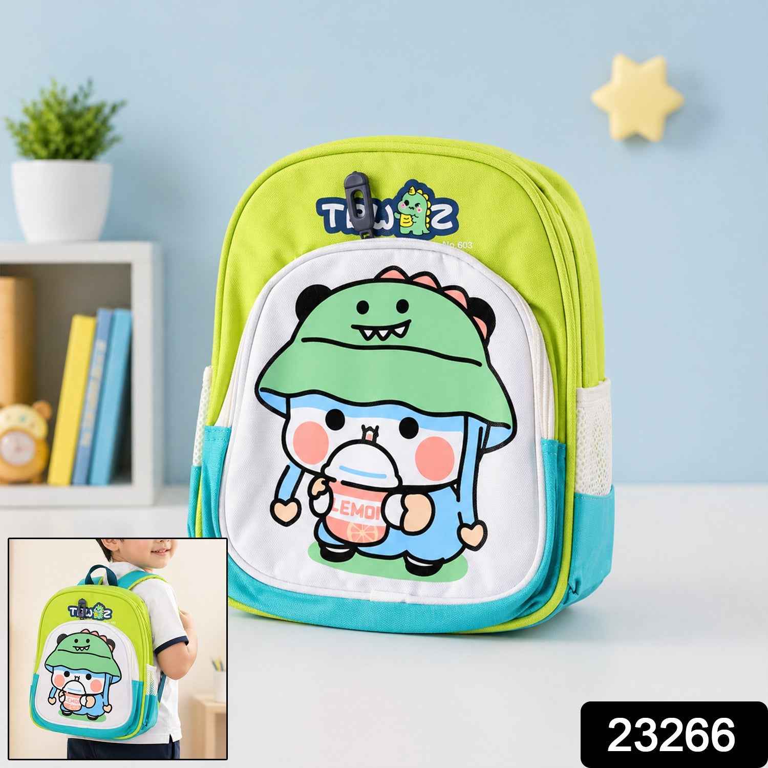 Kids Sling Backpack Ð Lightweight Cartoon Design for Daily Use