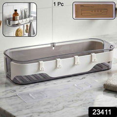 Bathroom Wall Shelf Ð Space-Saving with Hooks & Modern Design