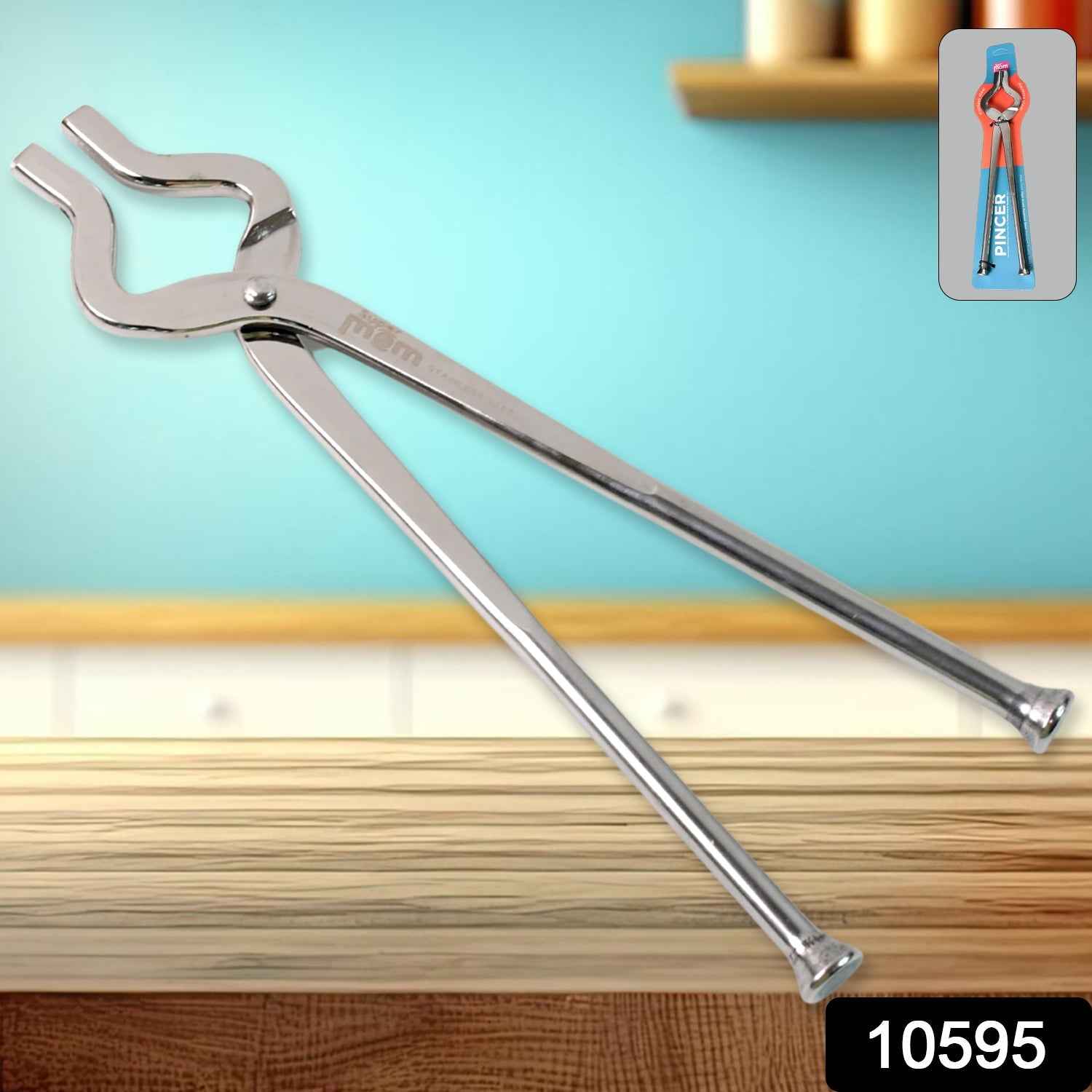 Stainless Steel Full Round Kitchen Pincer – Heavy Duty Grip