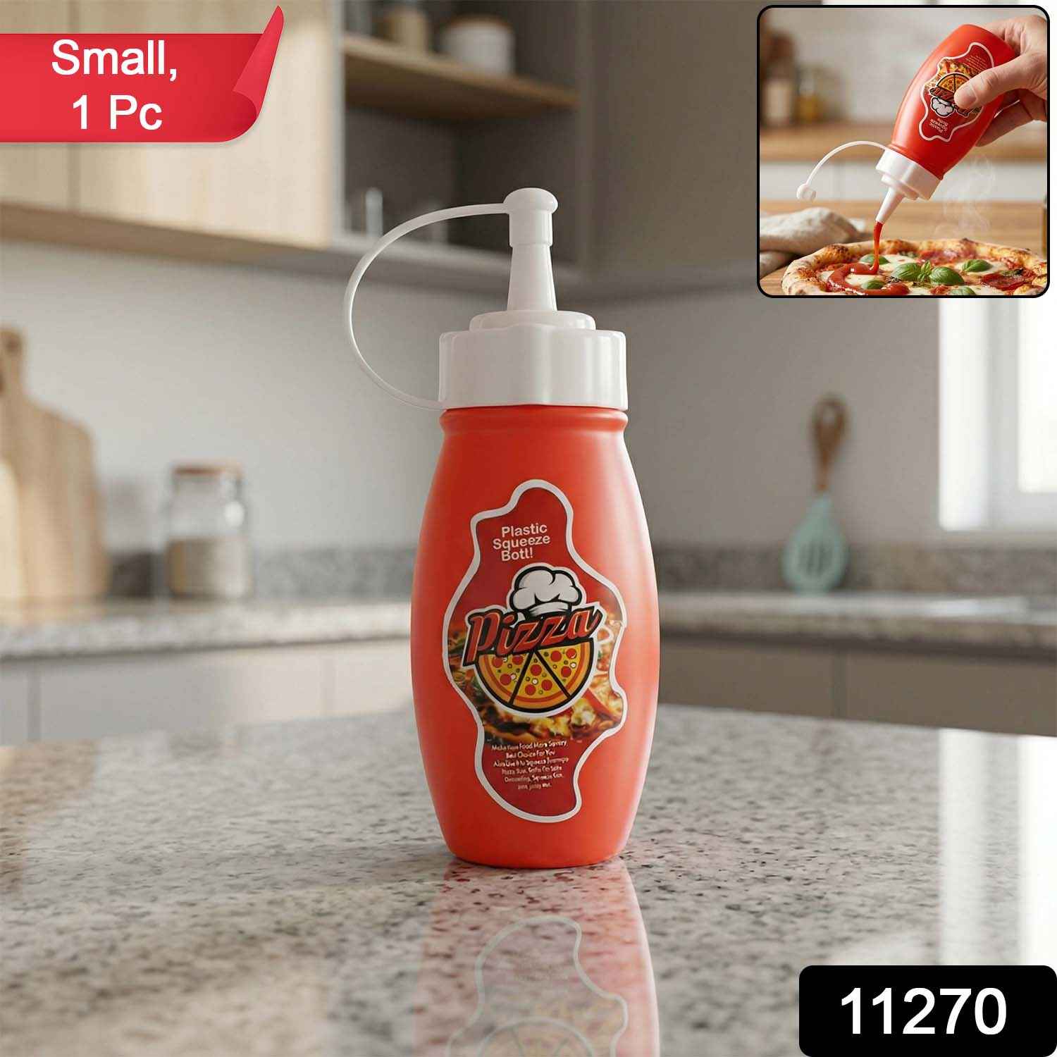 Small Plastic Squeeze Sauce Bottle Ð Easy dispensing for condiments