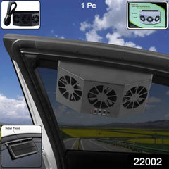 Solar Powered Car Window Ventilation Fan Ð Triple Fan Cooling System