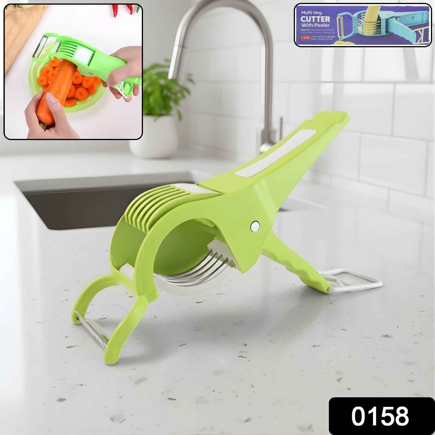 Vegetable Cutter with Peeler – Safe & Efficient Slicing | Quickslice