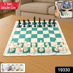 Portable Chess Set – Foldable, Travel-Friendly with Plastic Pieces