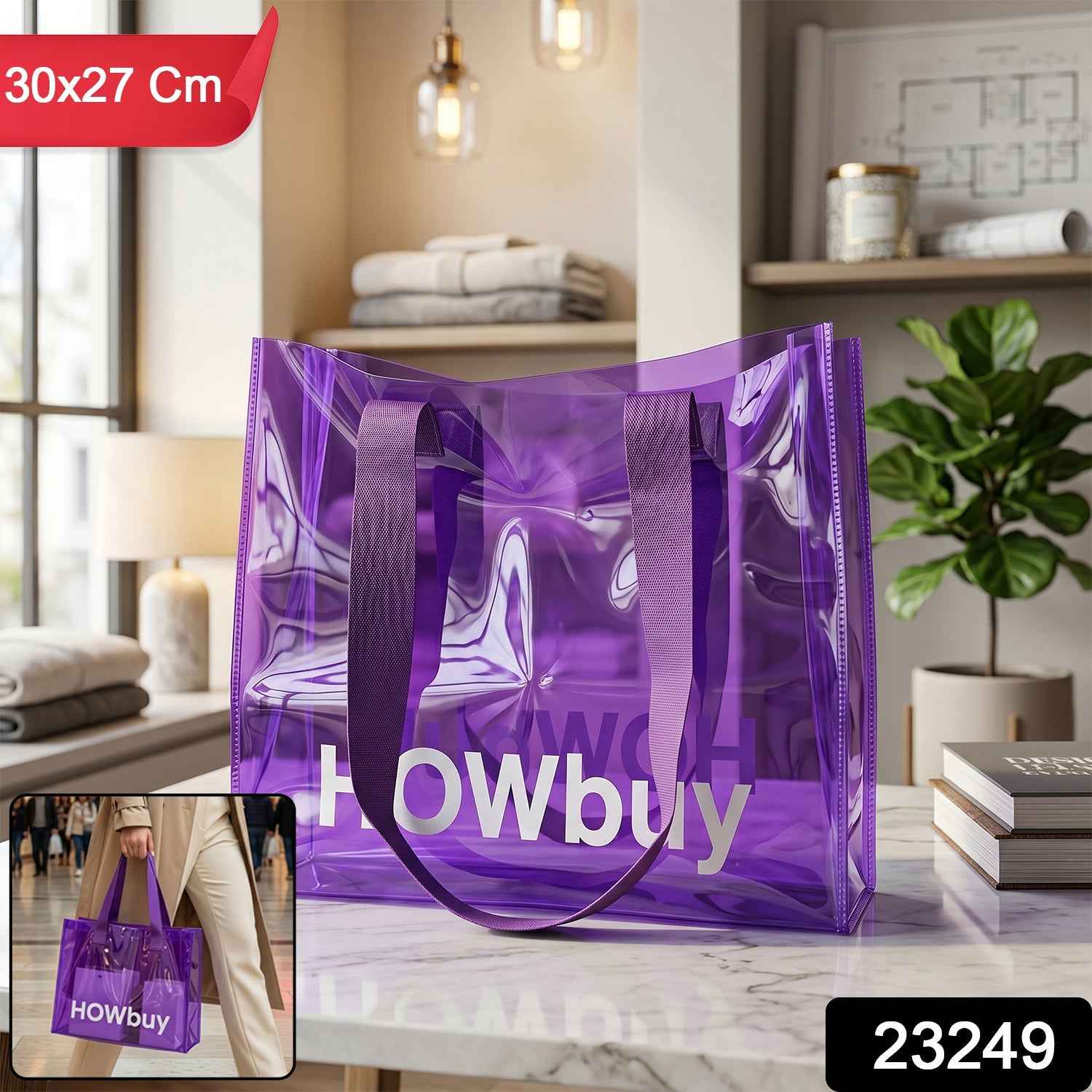 Transparent Carry Bag Ð Durable Eco-Friendly & Stylish Tote