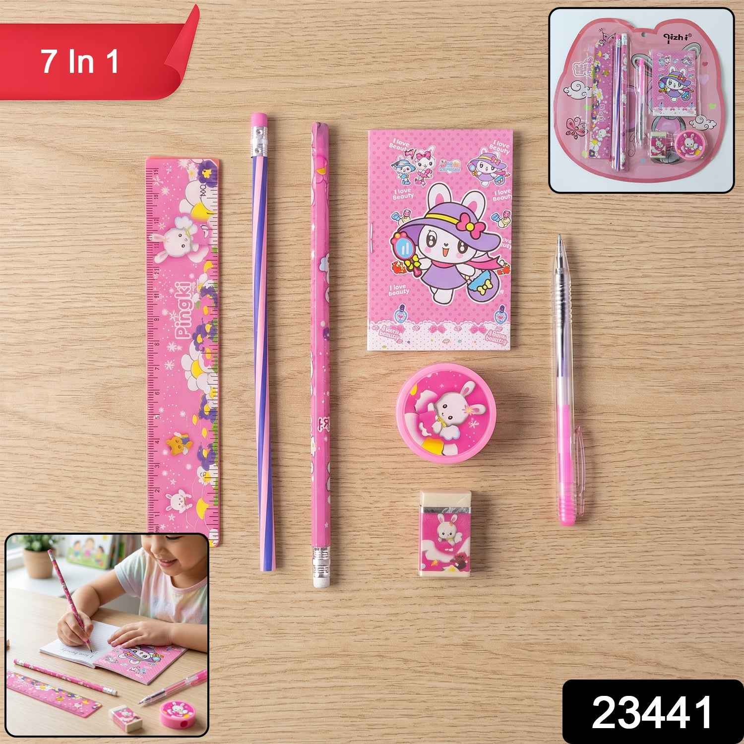 Kids Stationery Set Ð Complete 7-in-1 Creative School Supplies