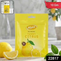 Maxs Tangy Citrus Gel Air Freshener Ð Long-Lasting Freshness for Indoor Use