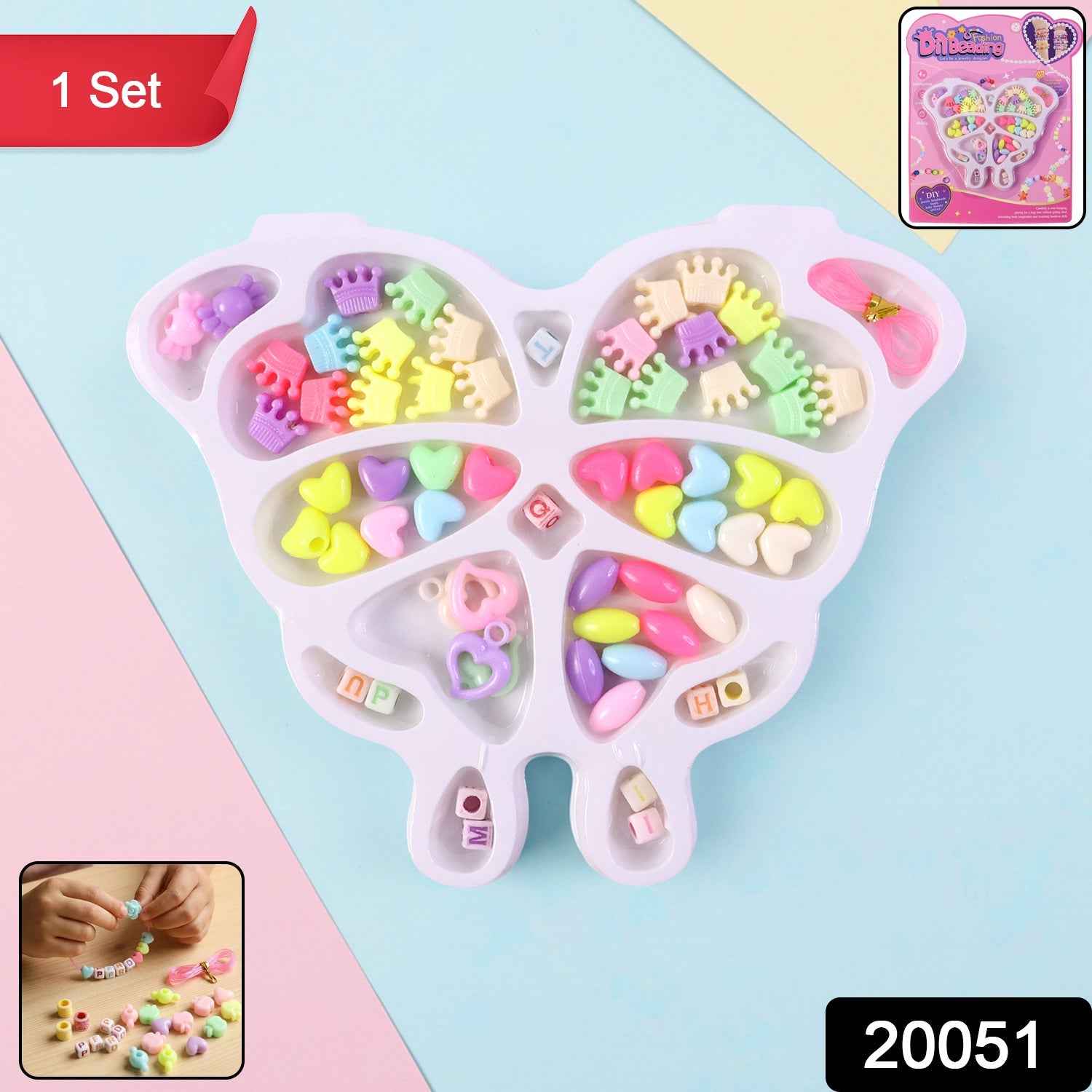 DIY Beading Jewellery Making Kit – Creative Craft Set for Kids