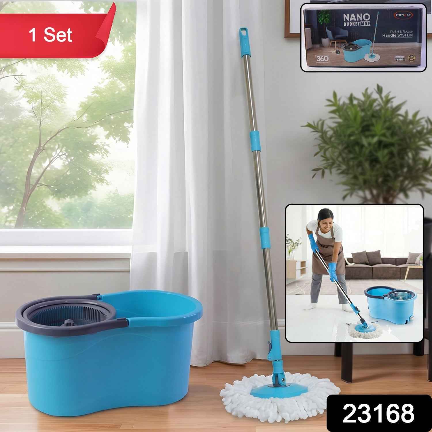 360 Degree Spin Mop Ð Effortless Floor Cleaning with Adjustable Handle