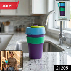 Reusable Colorful Travel Mug Ð Spill-resistant & Stylish 400 ML