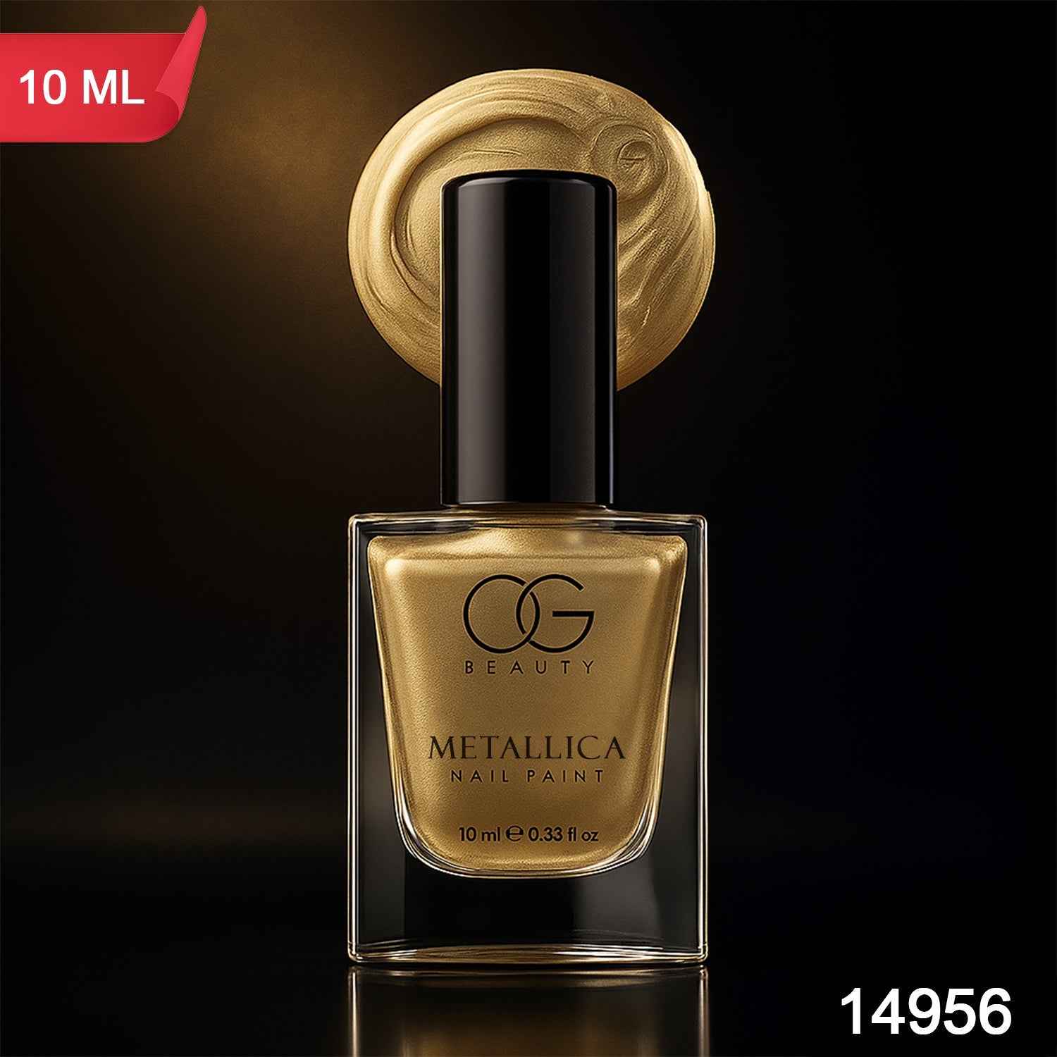 Canvas Gold Metallic Nail Polish – High-Shine, Long-Lasting 10 ML