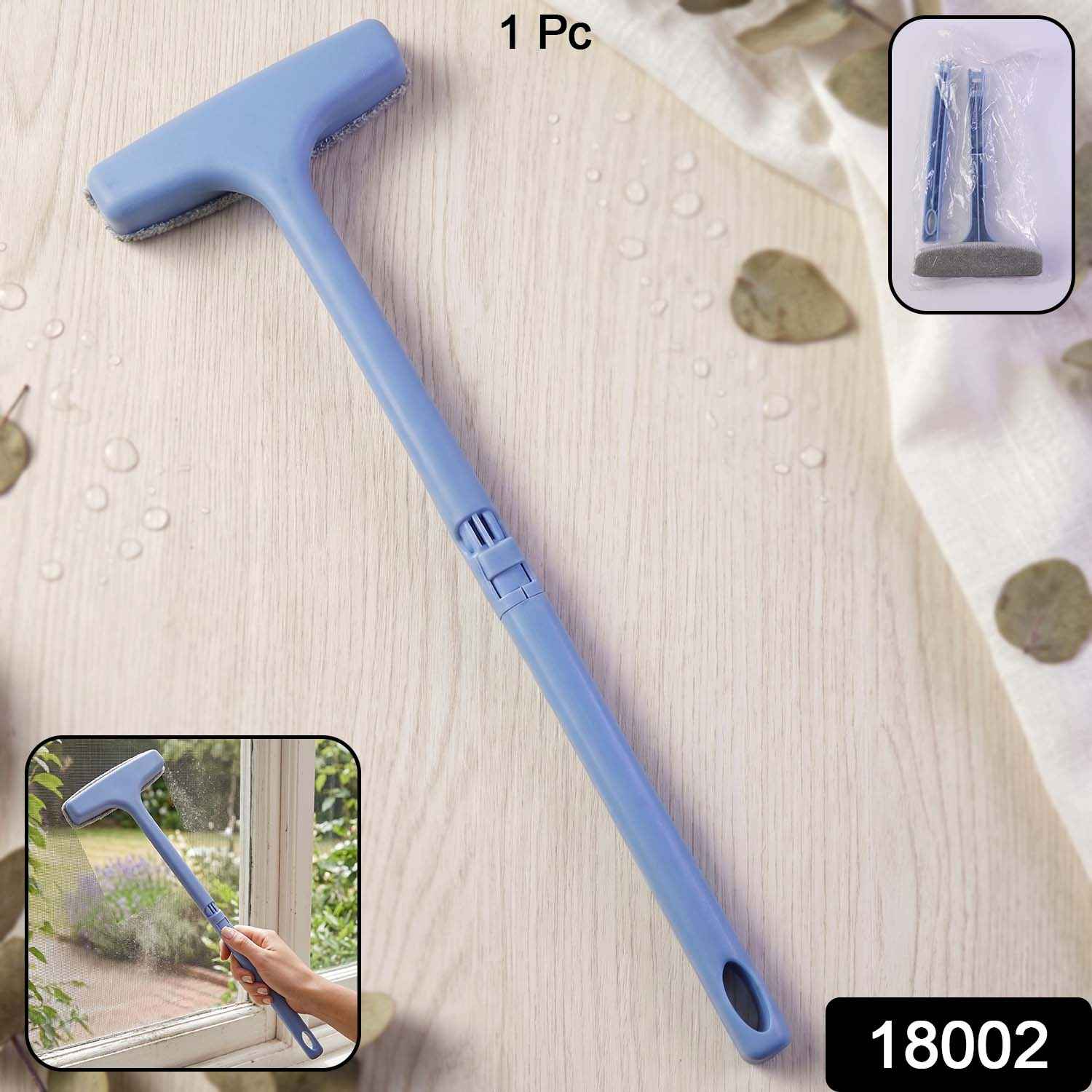 Window Mesh Cleaner – 3-in-1 Dusting Brush | Velvet Wipe
