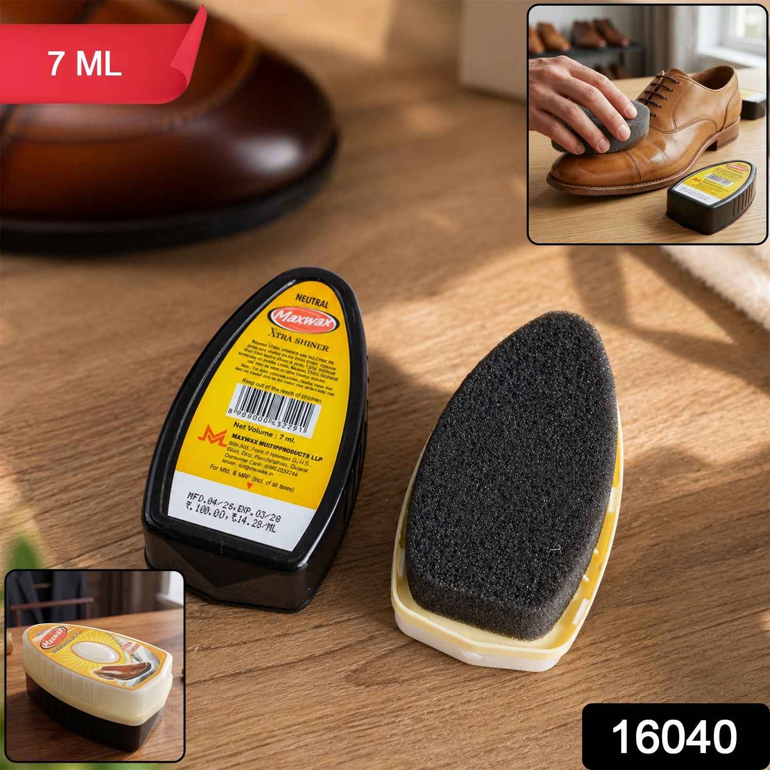 Maxwax Neutral Shoe Shiner Ð Quick & Easy Leather Polish