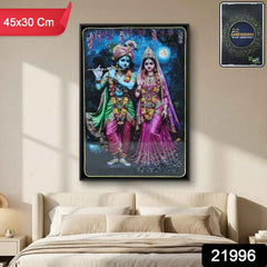 Radha Krishna Wall Frame – Divine Home Decor for Spiritual Spaces