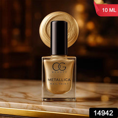 Metallic Nail Polish – High-Shine Vintage Brass Gold Finish