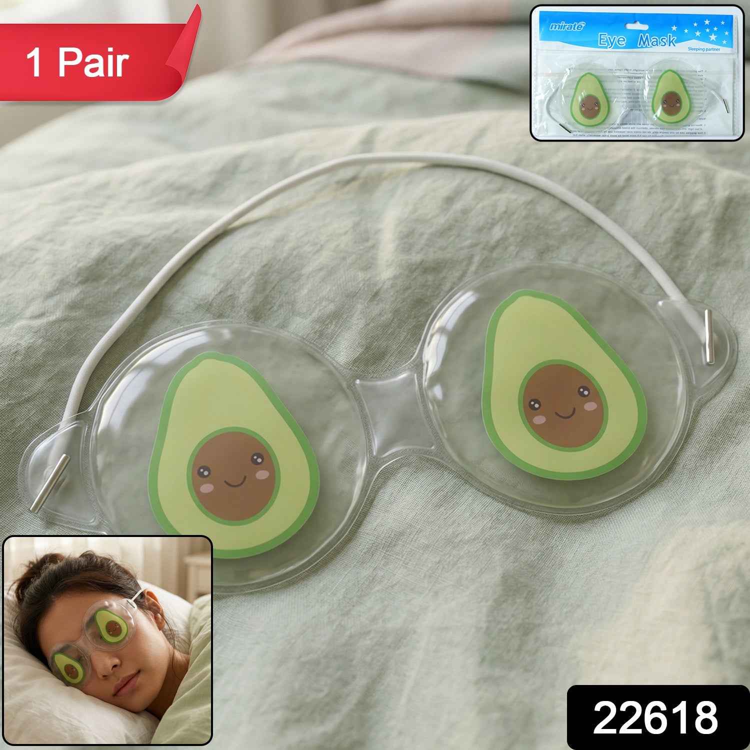 Reusable Eye Cooling Gel Mask – Stress Relief & Dark Circles Care