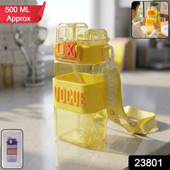 Kids Water Bottle Ð Leakproof Straw & Portable Carry Strap