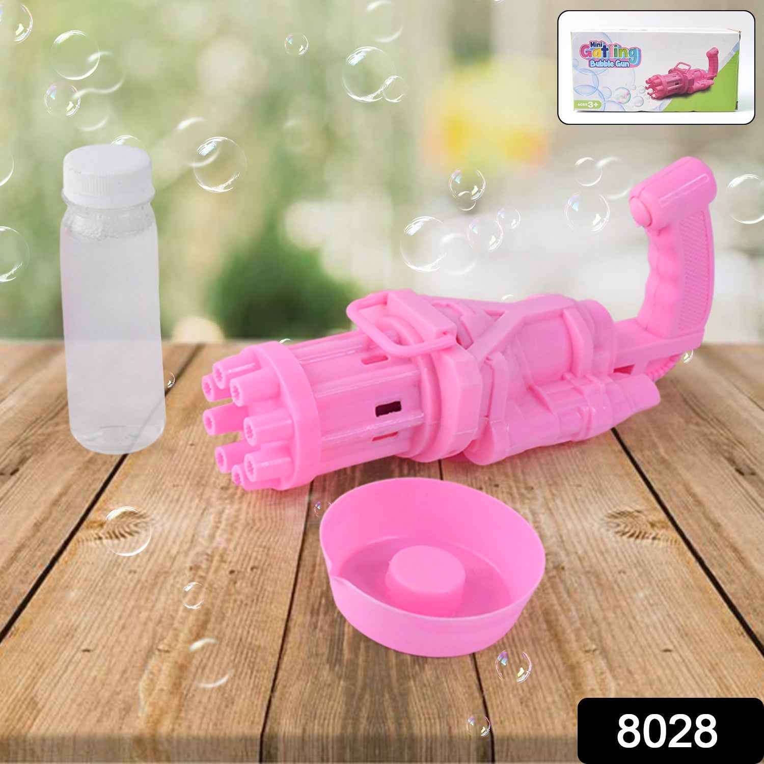 Bubble Gun Toy – 8-Hole Automatic Bubble Maker | Play & Move