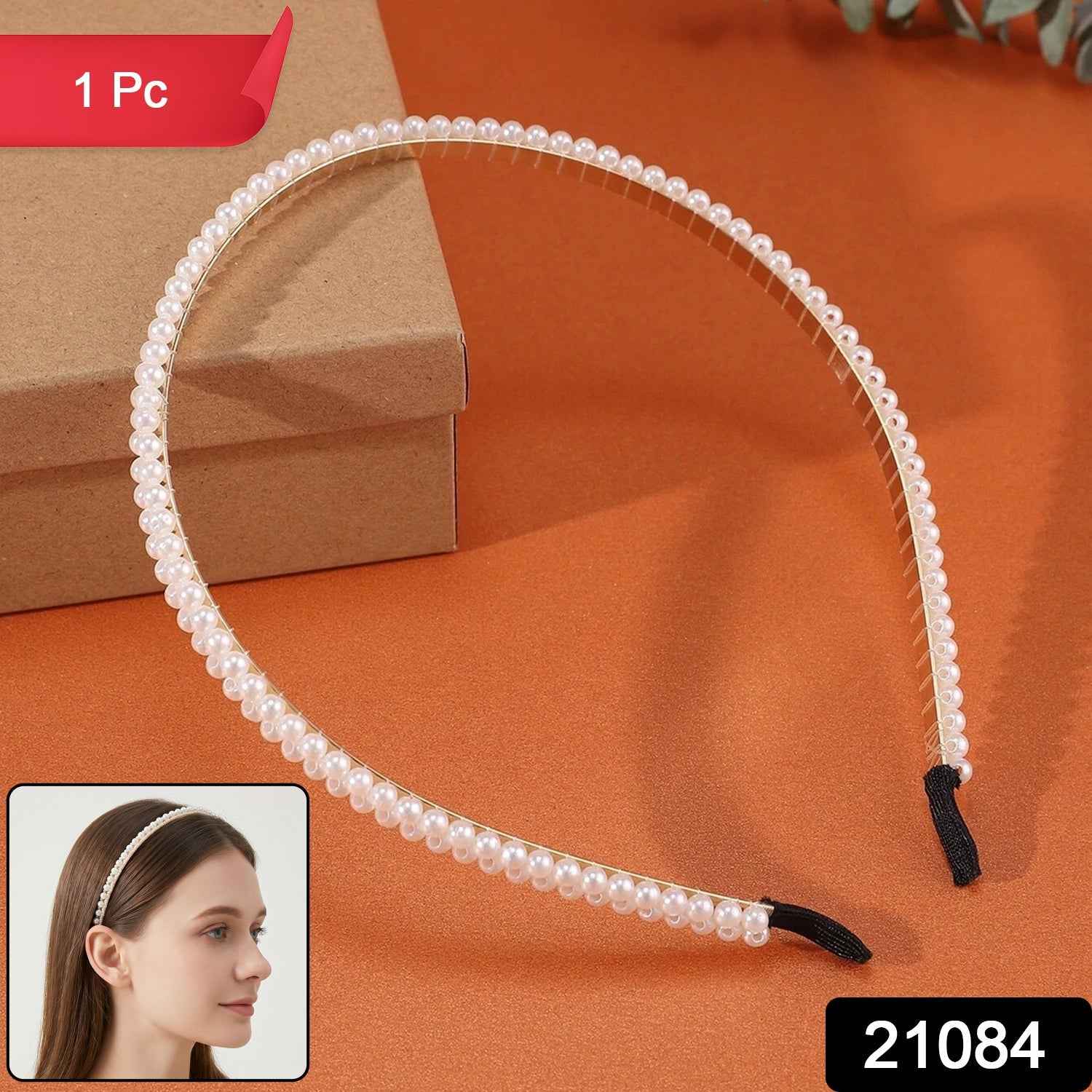 Premium Pearl Embellished Hairband Ð Elegant & Comfortable Fit